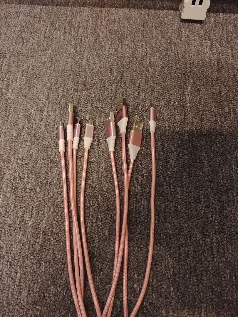 Kabel USB Omega OMEGA CANTIL FABRIC CABLE KABEL BRAIDED MICRO USB TO USB 2A 118 COPPER POLY 1M ROSE GOLD [44056] OUFBB3MRG (5907595440561) USB kabelis