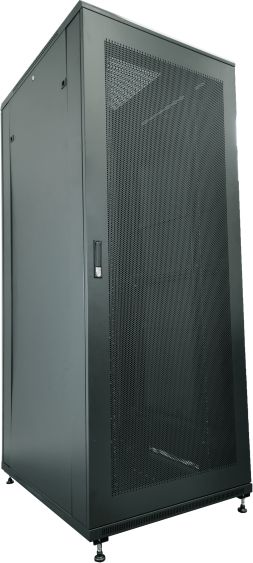 Q-lantec SS-42U-600-1000-01-C server cabinet 42U 600x1000, perforated steel front door, FLAT PACK