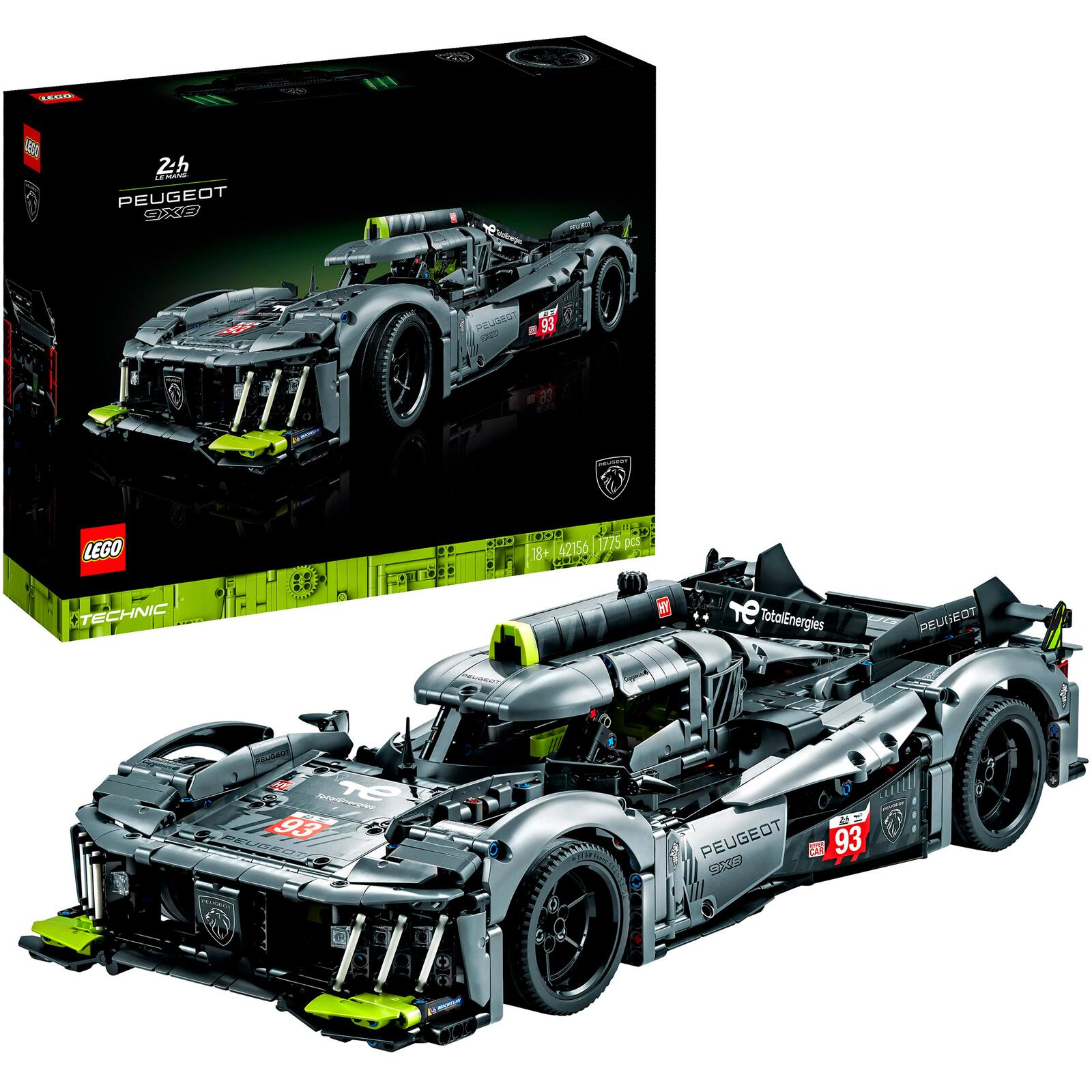 LEGO Technic 42156 PEUGEOT 9X8 24H Le Mans Hybrid Hypercar LEGO konstruktors