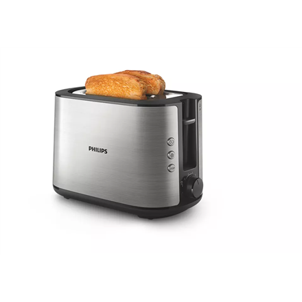 Toaster Philips Viva Collection HD2650/90 (950W; silver color) Tosteris