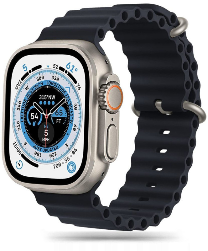 Tech-Protect watch strap IconBand Pro Apple Watch 42/44/45/49mm, black 9490713929971 9490713929971 (9490713929971) Viedais pulkstenis, smartwatch
