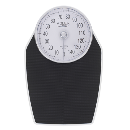 Adler Mechanical Bathroom Scale AD 8177 Maximum weight (capacity) 150 kg, Accuracy 1000 g, Black Svari