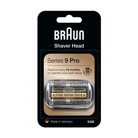 Braun | Replacement Head | Cassette 94M | Silver 4210201394792 Vīriešu skuveklis