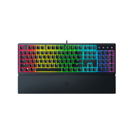 Razer Ornata V3  Gaming Keyboard, RGB LED light, US, Black, Wired, Mecha-Membrane klaviatūra