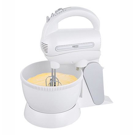 Camry Mixer with a bowl CR 4213 Mixer with bowl, 300 W, Number of speeds 5, Shaft material Stainless steel, White Mikseris