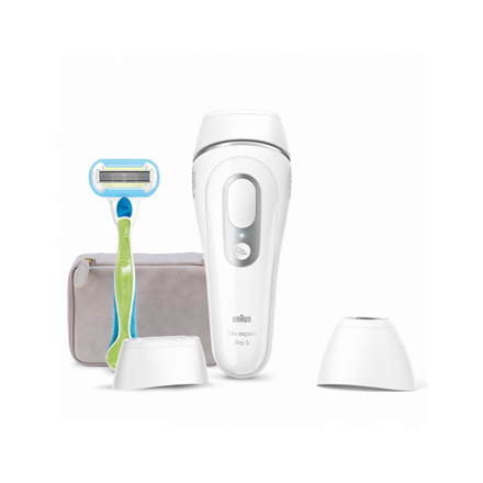 Braun Epilator PL3133 Silk-expert Pro 3 IPL Number of power levels 3, Silver/White, Corded Epilators