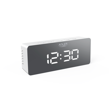 Adler Alarm Clock AD 1189W White radio, radiopulksteņi