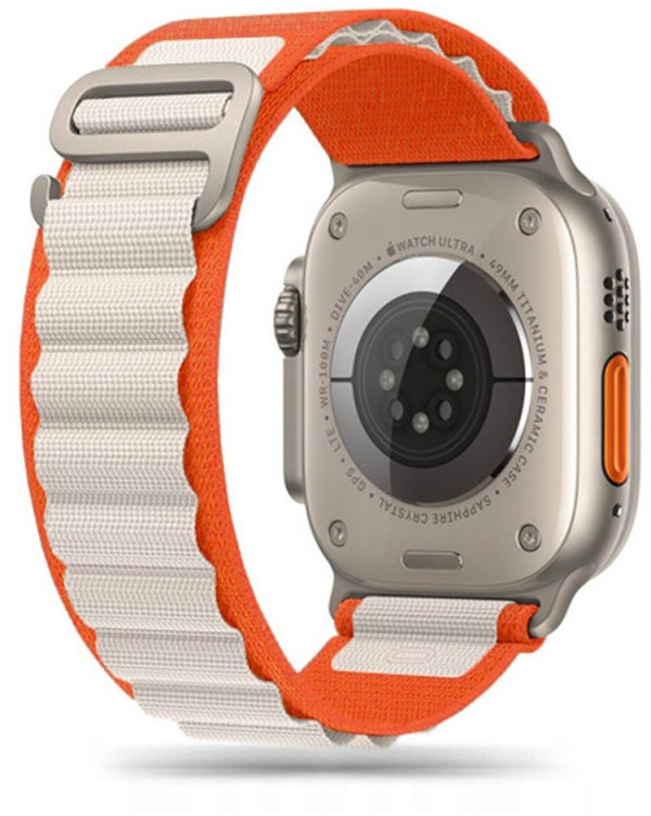 Tech-Protect watch strap Nylon Pro Apple Watch 42/44/45/49mm, orange/mousy 9490713930243 9490713930243 (9490713930243) Viedais pulkstenis, smartwatch