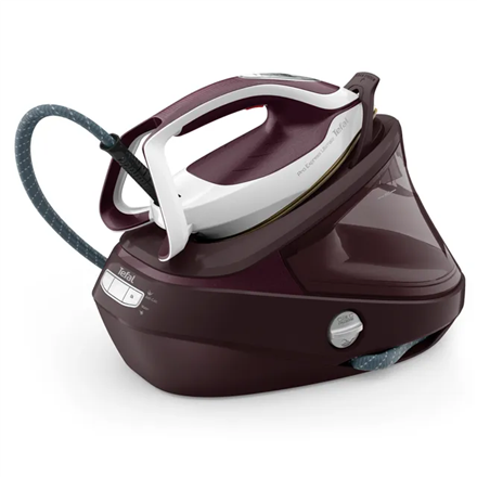 TEFAL Steam Station Pro Express GV9721E0 3000 W, 1.2 L, 7.9 bar, Auto power off, Vertical steam function, Calc-clean function, Burgundy, 170 Gludeklis