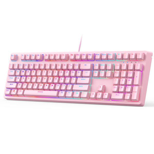 Aukey KM-G15, Blue Switch, Pink klaviatūra