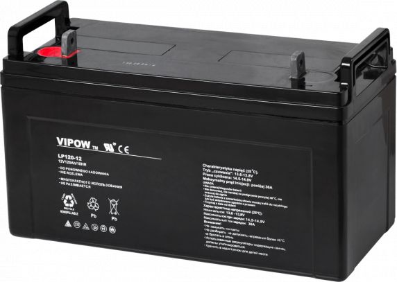 Vipow Akumulator zelowy Vipow 12 V / 120 Ah BAT0229 (5901436782902) UPS aksesuāri