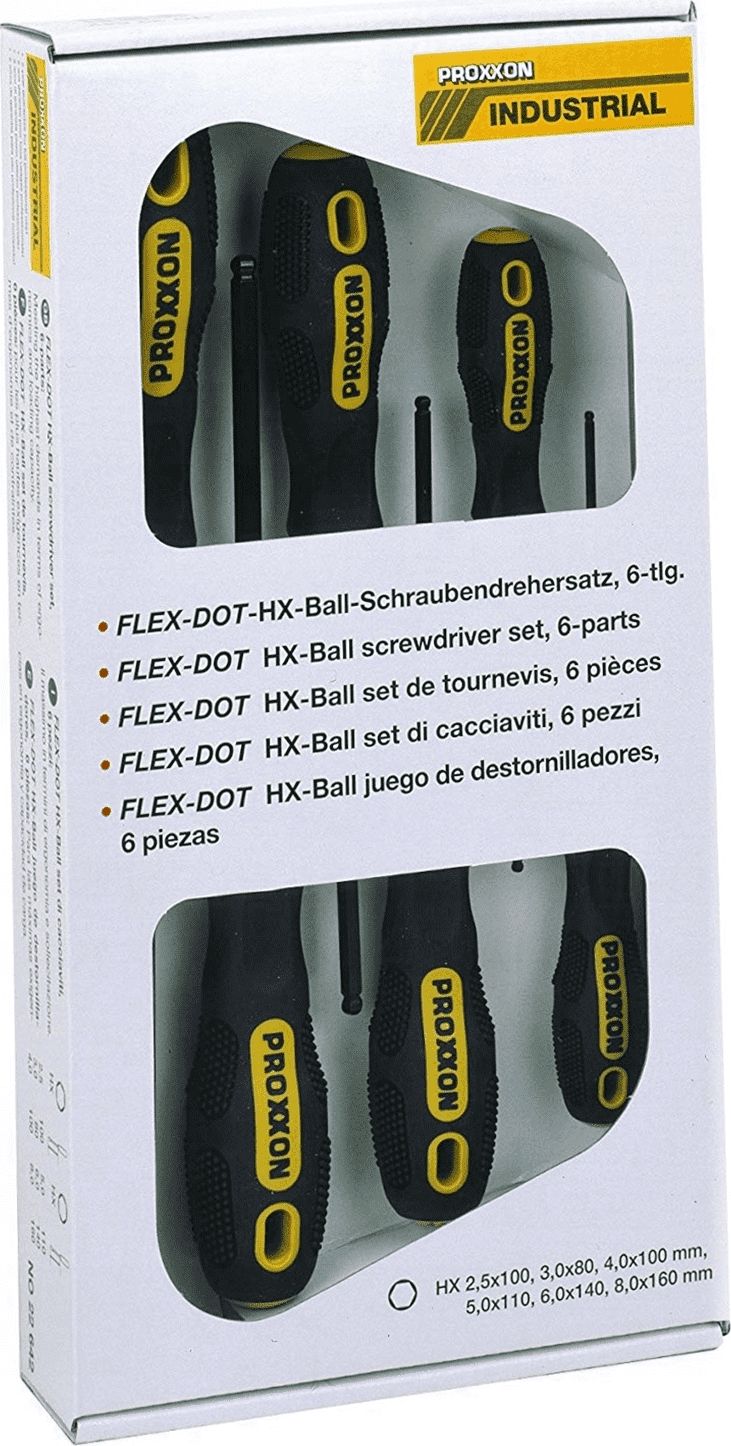 Proxxon zestaw wkretakow imbusowe 6 sztuk (PR22642) PR22642 (4006274226425)