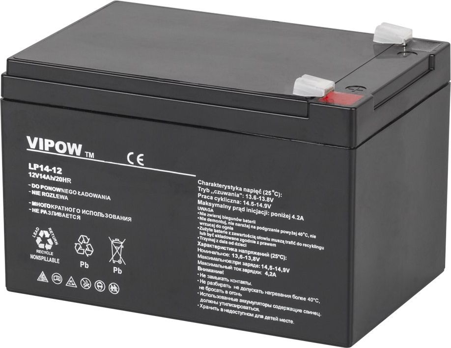 Vipow Akumulator 12V/14Ah (BAT0217) BAT0217 (5901436715559) UPS aksesuāri