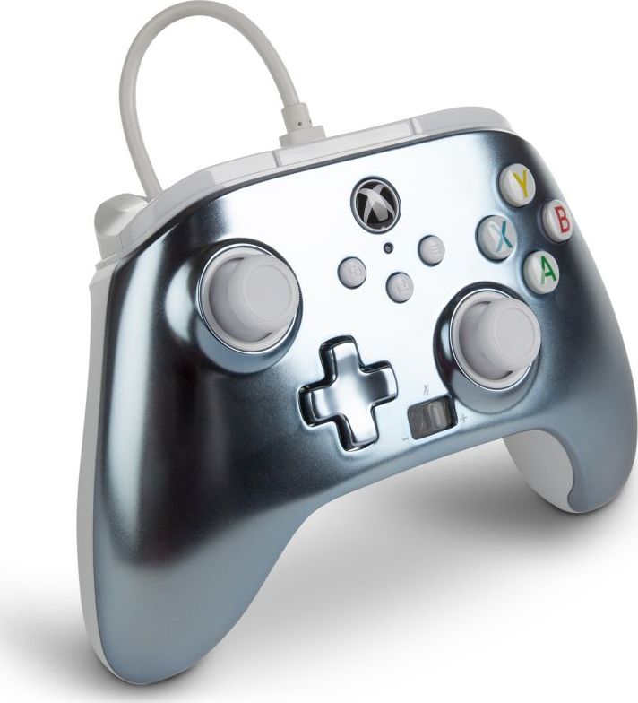 PowerA Enhanced Wired Controller for Xbox Series X|S, Gamepad (silver, Metallic Ice) spēļu konsoles gampad