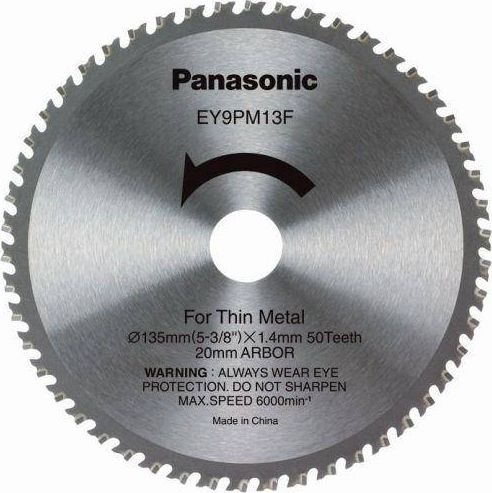 Panasonic Tarcza do metalu (cienkie ciecie), dla EY45A2 /4542, srednica 135mm 50 zebow PANASONIC PAEY9PM13F32 (5025232775569)