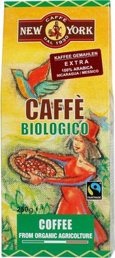 New York Coffee New York - Biologico Caffe biologico macinato 250 g (8002436892114) piederumi kafijas automātiem