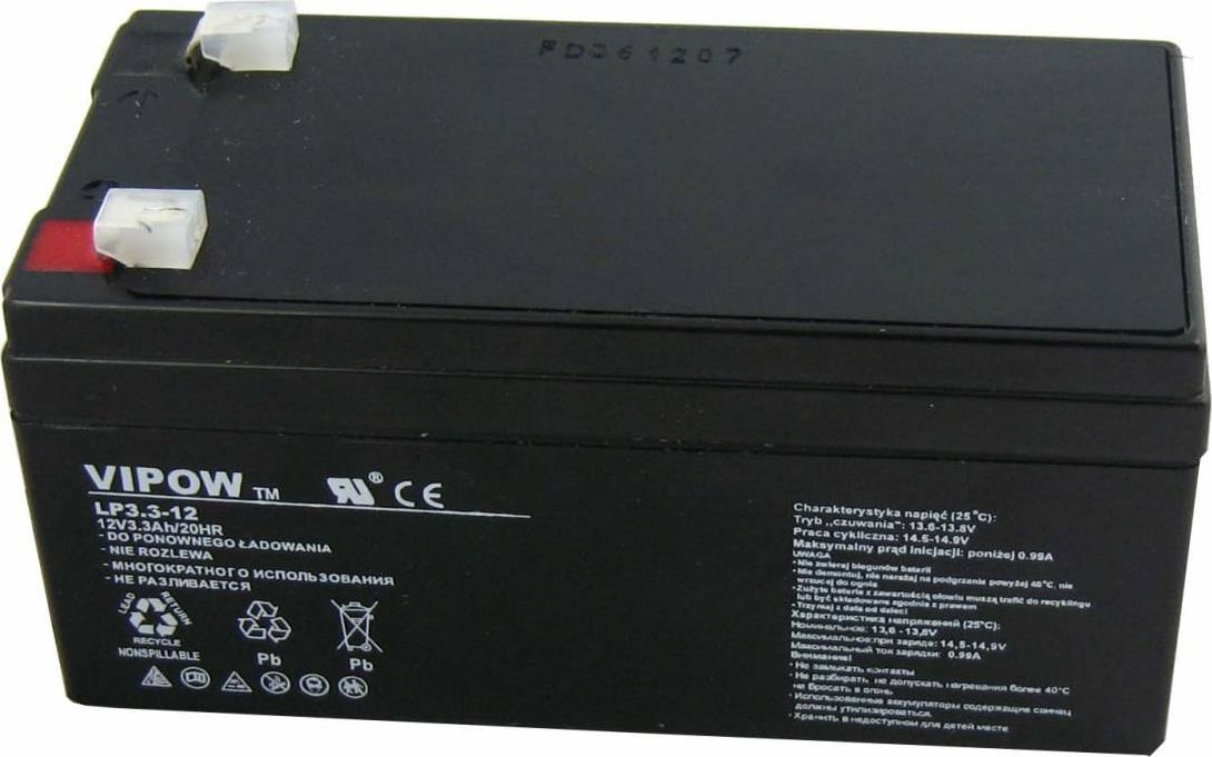 Vipow Akumulator 12V/3.3Ah (BAT0219) BAT0219 (5901436715610) UPS aksesuāri