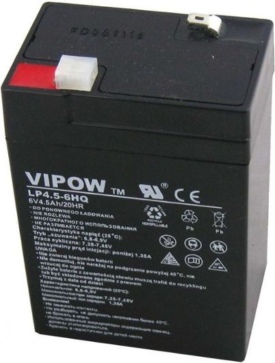 Vipow Akumulator 6V/4.5Ah (BAT0200) BAT0200 (5901436715443) UPS aksesuāri
