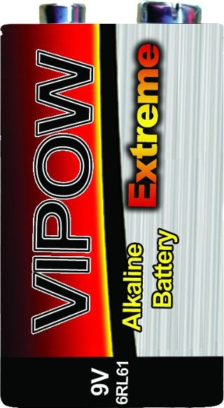 Vipow Bateria 9V Block 1 szt. 9047 (5901436720911) Baterija