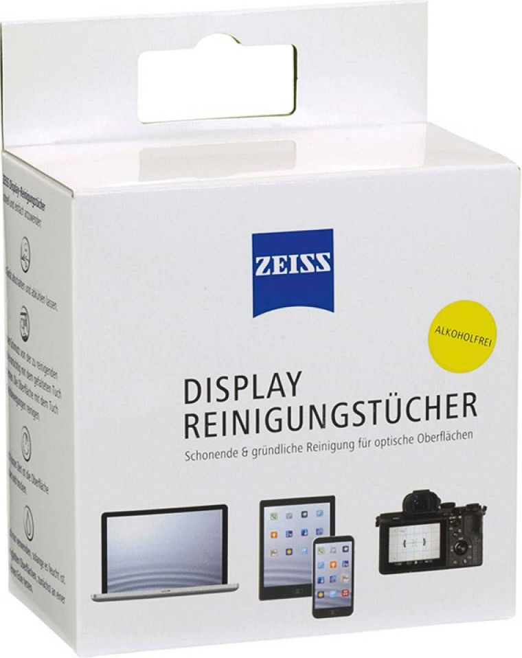 Zeiss Chusteczki do czyszczenia ekranow oraz wyswietlaczy 10 szt. (ZS581999) ZS581999 (0662834502053) tīrīšanas līdzeklis