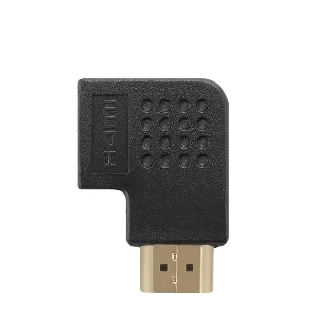 Qoltec 50529 HDMI AF Plakans 90 grādu leņķa Vada adapteris - HDMI A Spraudnis / HDMI A Ligzda Melns aksesuārs mobilajiem telefoniem