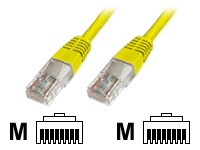 DIGITUS Premium CAT 5e UTP patch cable, Length 3m, Color yellow kabelis, vads