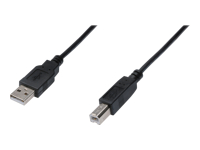 ASSMANN USB 2.0 HighSpeed Connection Cable USB A M(plug)/USB B M (plug) 3m black USB kabelis