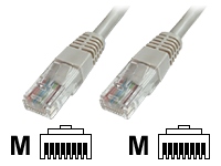 DIGITUS Premium CAT 5e UTP patch cable, Length 3m, Color grey tīkla kabelis