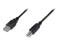 Assmann Cable USB 2.0 HighSpeed  Typ USB A/USB B M/M Black 5m USB kabelis