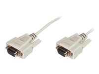 ASSMANN RS232 Connection Cable DSUB9 F (jack)/DSUB9 F (jack) 5m beige kabelis video, audio