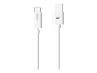 Silicon Power Cable USB TypeC - USB, Boost Link LK10AC, 1M, 2.4A, White USB kabelis