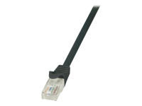 LOGILINK - Patchcord CAT 5e UTP 5m black tīkla kabelis