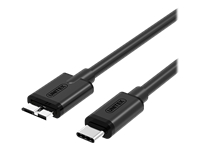 Cable usb typ-c to micro USB3.0; 1m; Y-C475BK USB kabelis