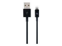 Gembird 8-pin charging and data cable, 1 m, black USB kabelis