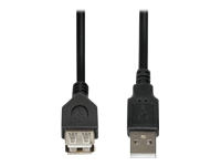 Kabel I-Box ( USB typ A (mzski) - USB typ A (aenski) M-F 1 8m black ) kabelis, vads