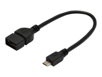 Assmann OTG USB-micro USB 0,2m (AK-300309-002-S) USB kabelis