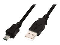 ASSMANN USB 2.0 HighSpeed  Cable USB A M (plug)/miniUSB B (5pin) M (plug) 3m bl kabelis, vads