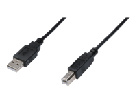 ASSMANN USB 2.0 HighSpeed Connection Cable USB A M (plug)/USB B M (plug)1m black USB kabelis