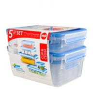 EMSA 512753 Lebensmittelaufbewahrungsbehälter Rechteckig Box Blau - Durchscheinend 5 Stück(e) (512753) 4009049342283