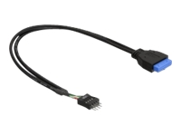 Delock Cable USB 3.0 pin header female > USB 2.0 pin header male, 0.3m kabelis datoram