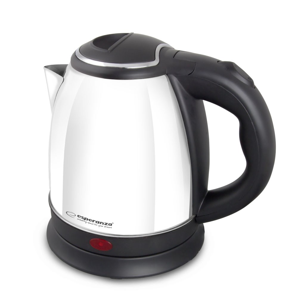 Esperanza EKK128W Electric kettle 1 L Black,White 1350 W Elektriskā Tējkanna