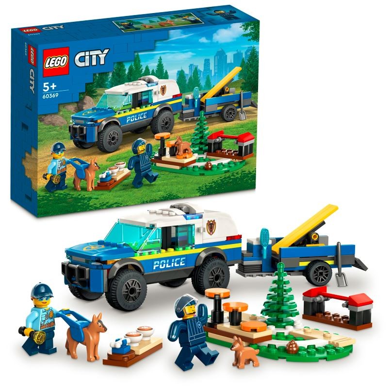 LEGO CITY 60369 MOBILE POLICE DOG TRAINING LEGO konstruktors