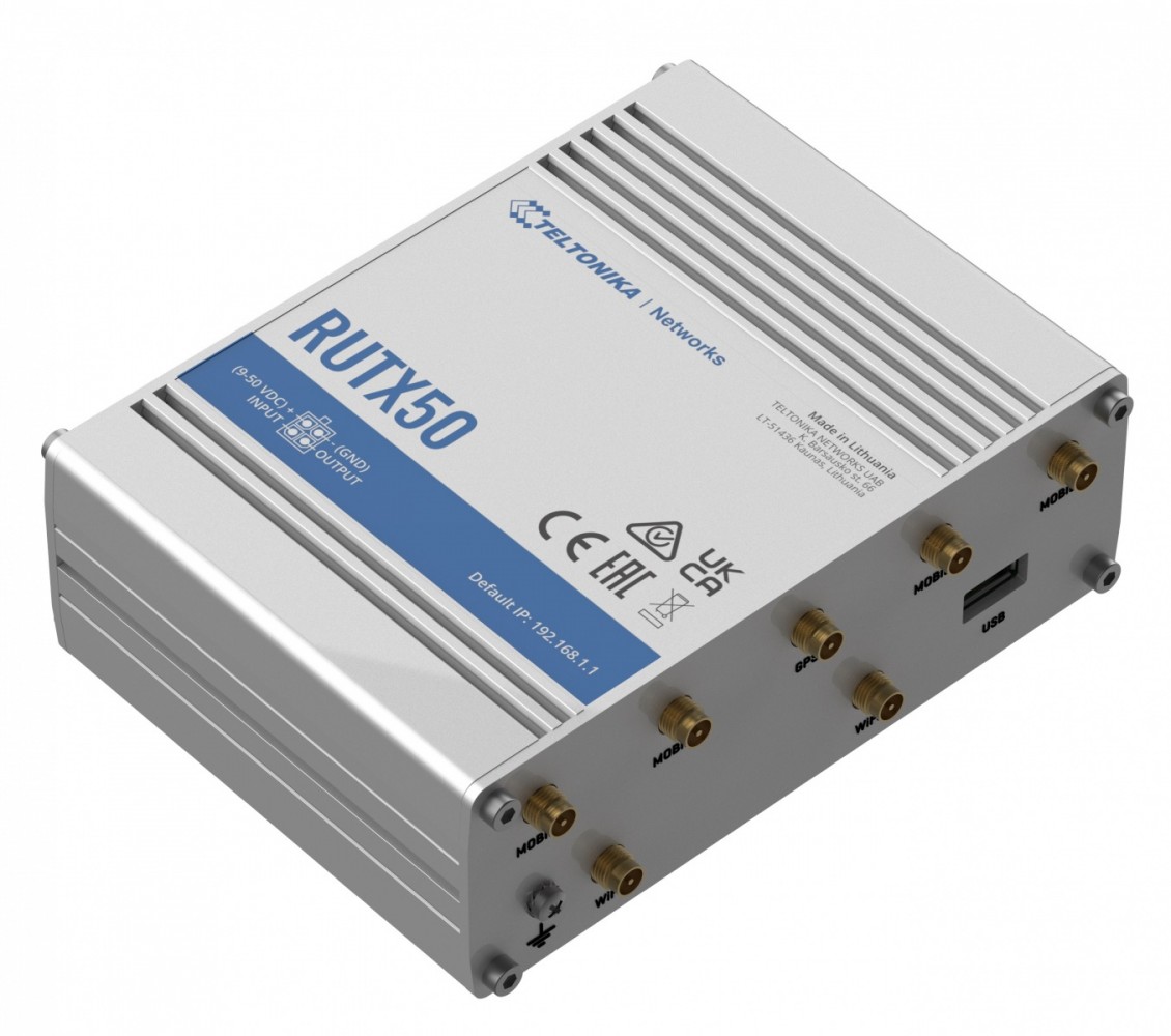Teltonika RUTX50 Industrial 5G-Router Rūteris