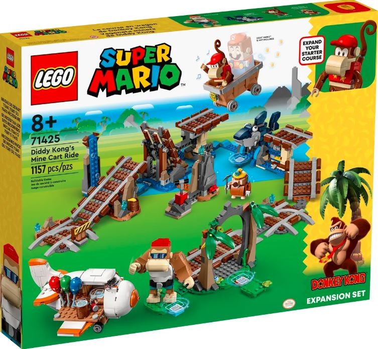 Bricks Super Mario 71425 Diddy Kongs Mine Cart Ride Expansion Set 71425 (5702017415772) LEGO konstruktors