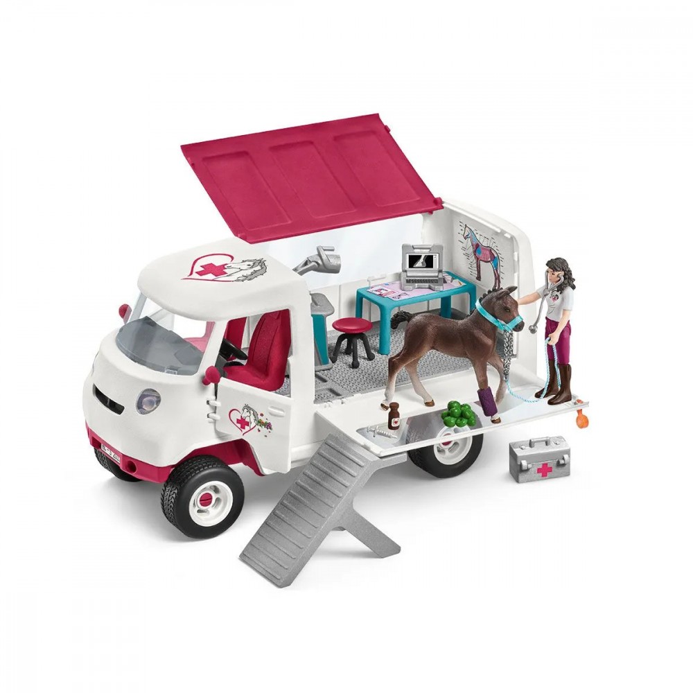 Figures set Mobile Animal Clinic with Hanoverian Foals Horse Club 42439 (4055744023101) bērnu rotaļlieta