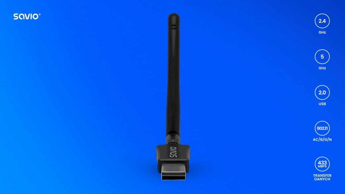 USB Wi-Fi adapter AK-61 wireless 433 Mbps