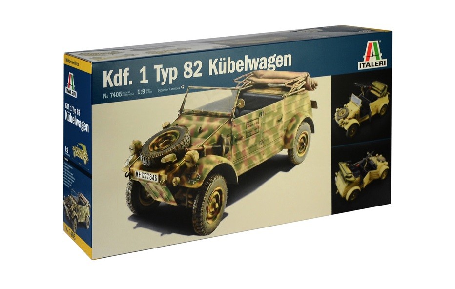 Plastic model WWII German Typ 8 KUBELWAGEN 7405 (8001283074056) Rotaļu auto un modeļi