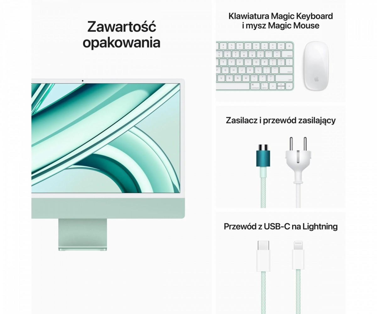 IMAC 24 inch GRN/8C CPU/8C GPU/8GB/256GB