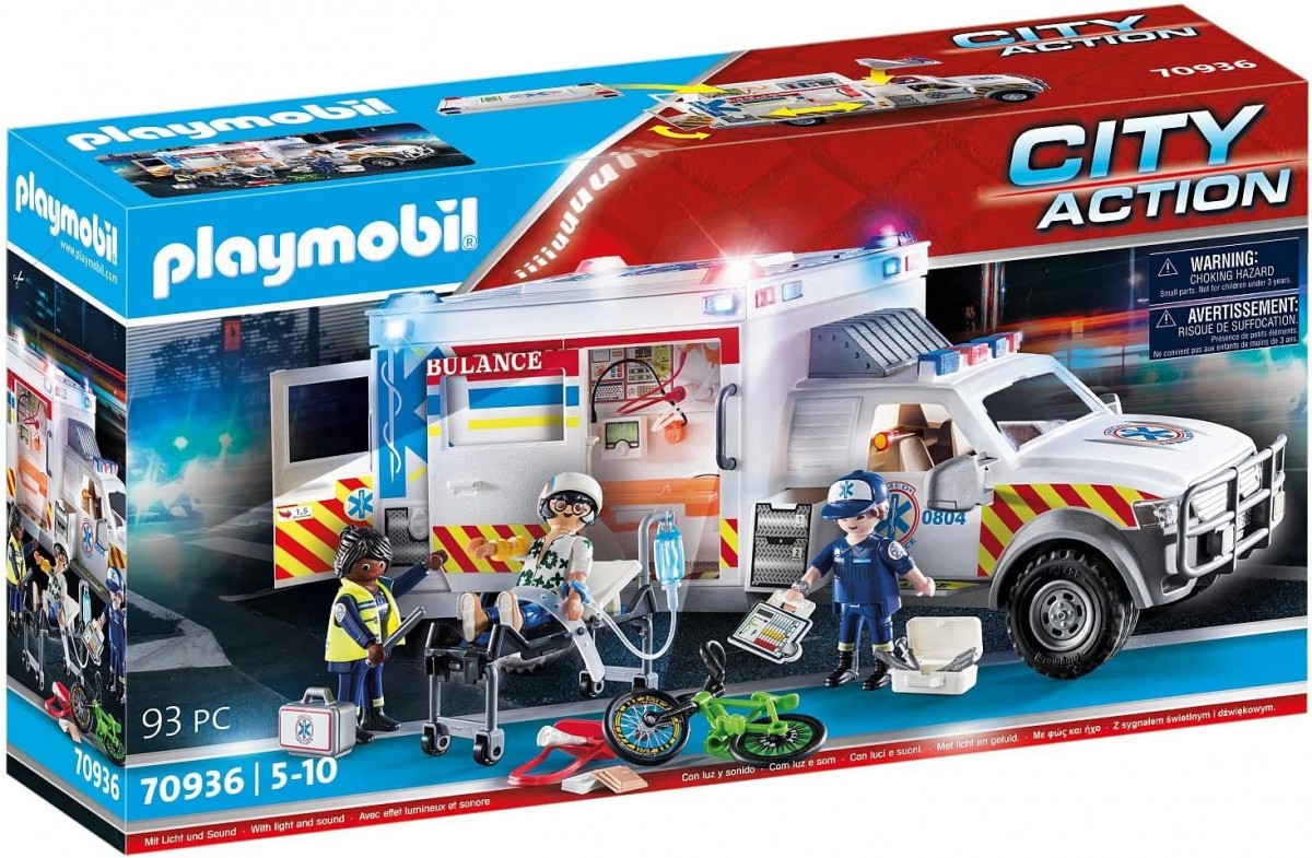 Playmobil rescue vehicle: US Ambulance - 70936 Rotaļu auto un modeļi