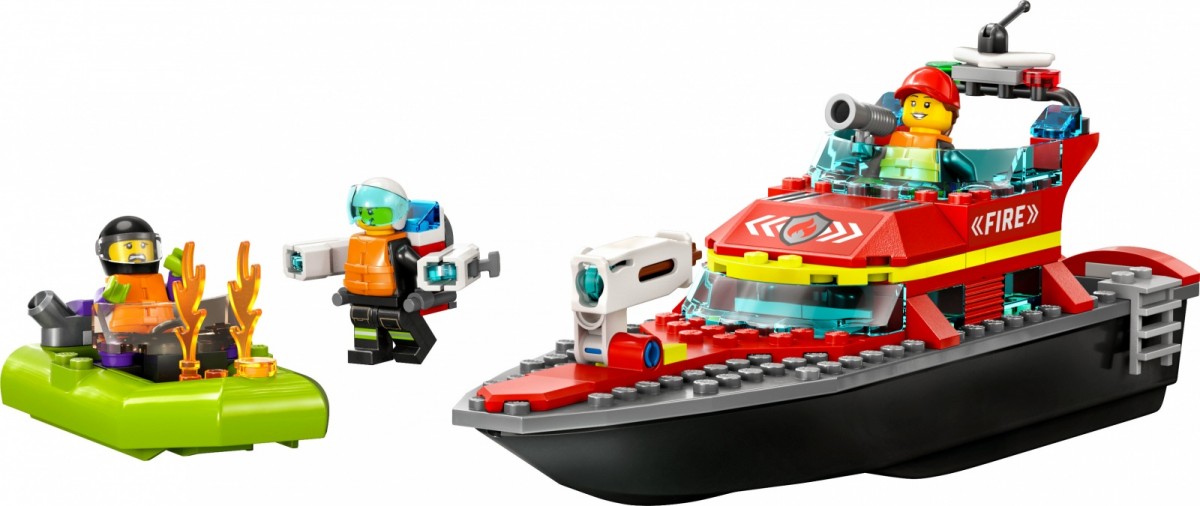 LEGO CITY 60373 FIRE RESCUE BOAT LEGO konstruktors